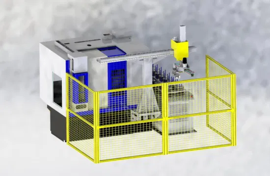 G400 6-Achsen-CNC-Wälzfräsmaschine mit automatisiertem Ringlader